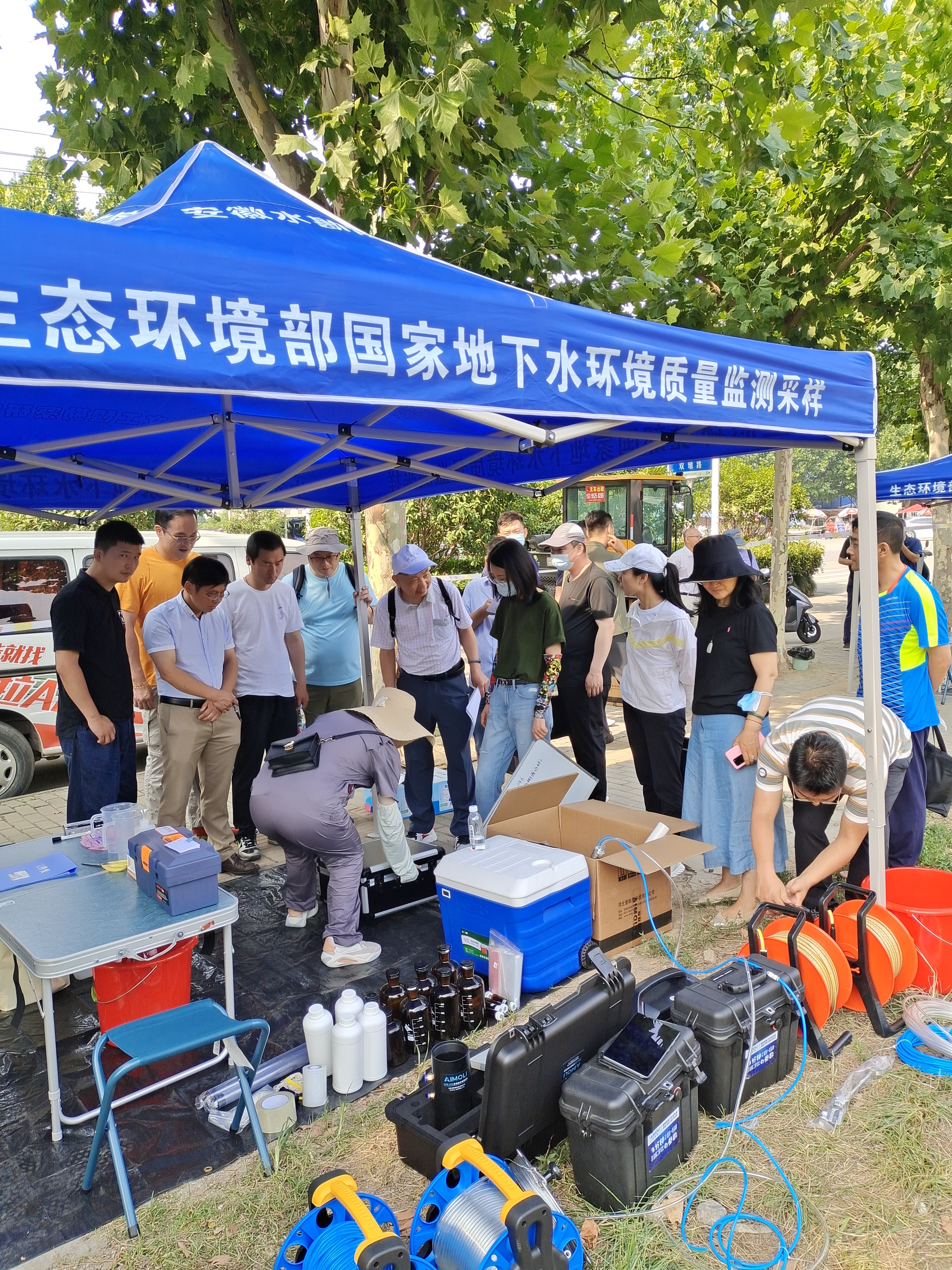 愛默里3分鐘6參數地下水采樣器參與國家地下水環境質量考核持證上崗現場考核